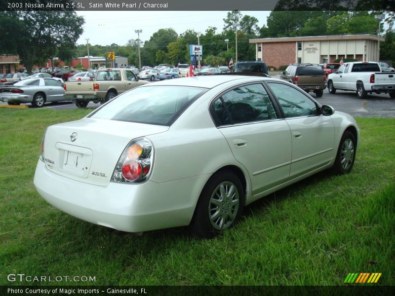 Satin White Pearl / Charcoal 2003 Nissan Altima 2.5 SL