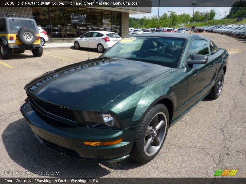 Front 3/4 View of 2008 Mustang Bullitt Coupe