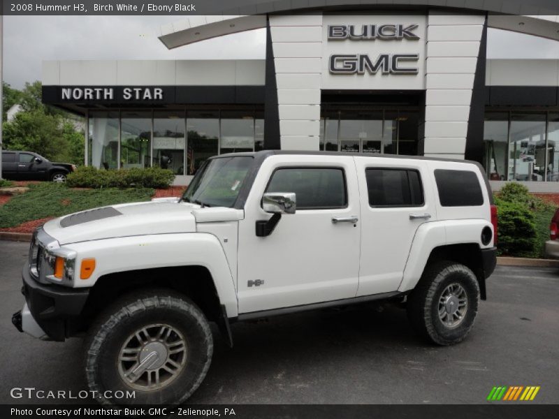 Birch White / Ebony Black 2008 Hummer H3