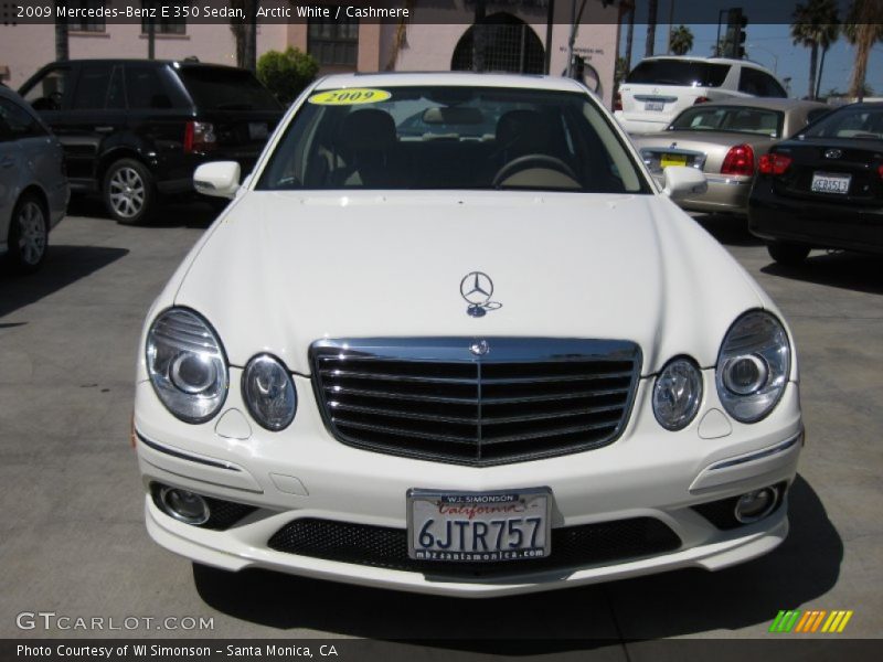 Arctic White / Cashmere 2009 Mercedes-Benz E 350 Sedan