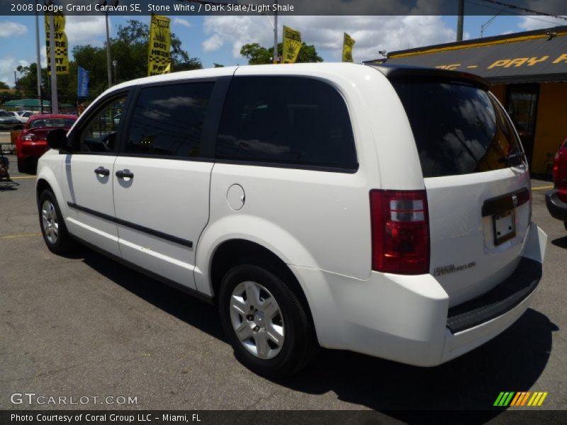 Stone White / Dark Slate/Light Shale 2008 Dodge Grand Caravan SE