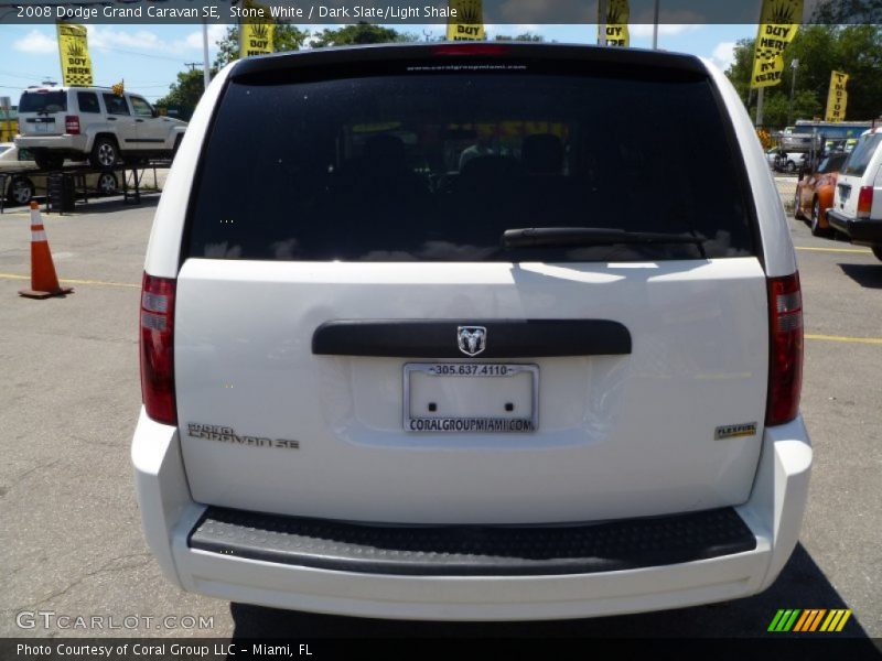 Stone White / Dark Slate/Light Shale 2008 Dodge Grand Caravan SE