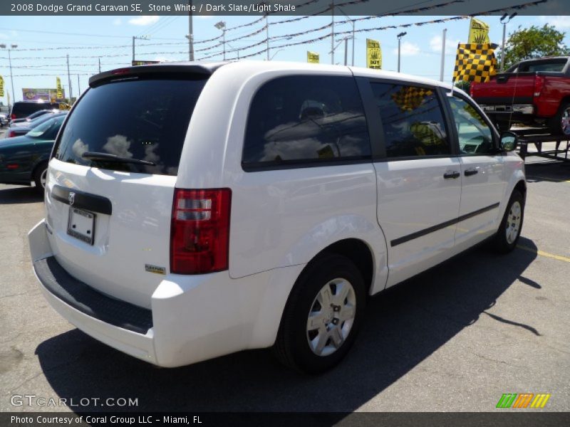 Stone White / Dark Slate/Light Shale 2008 Dodge Grand Caravan SE