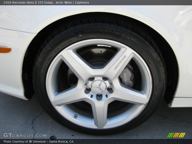 Arctic White / Cashmere 2009 Mercedes-Benz E 350 Sedan