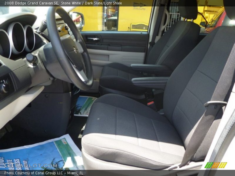Stone White / Dark Slate/Light Shale 2008 Dodge Grand Caravan SE