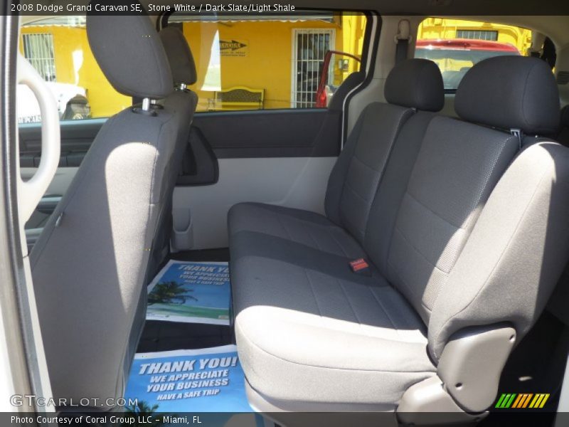 Stone White / Dark Slate/Light Shale 2008 Dodge Grand Caravan SE