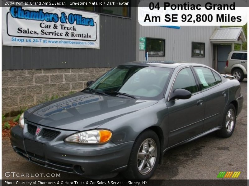 Greystone Metallic / Dark Pewter 2004 Pontiac Grand Am SE Sedan