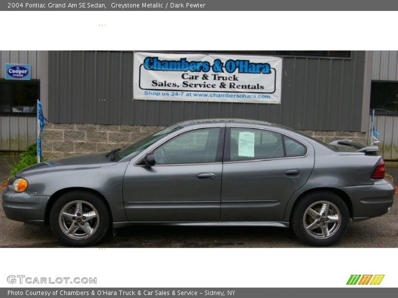 Greystone Metallic / Dark Pewter 2004 Pontiac Grand Am SE Sedan