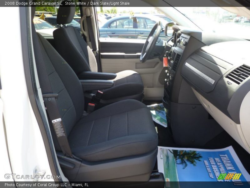 Stone White / Dark Slate/Light Shale 2008 Dodge Grand Caravan SE