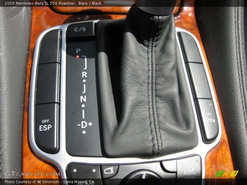 Black / Black 2009 Mercedes-Benz SL 550 Roadster