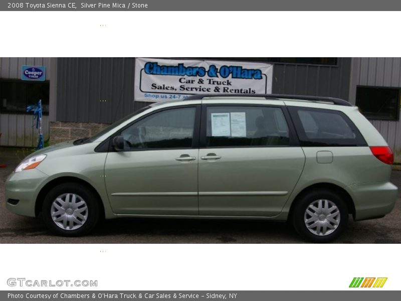Silver Pine Mica / Stone 2008 Toyota Sienna CE