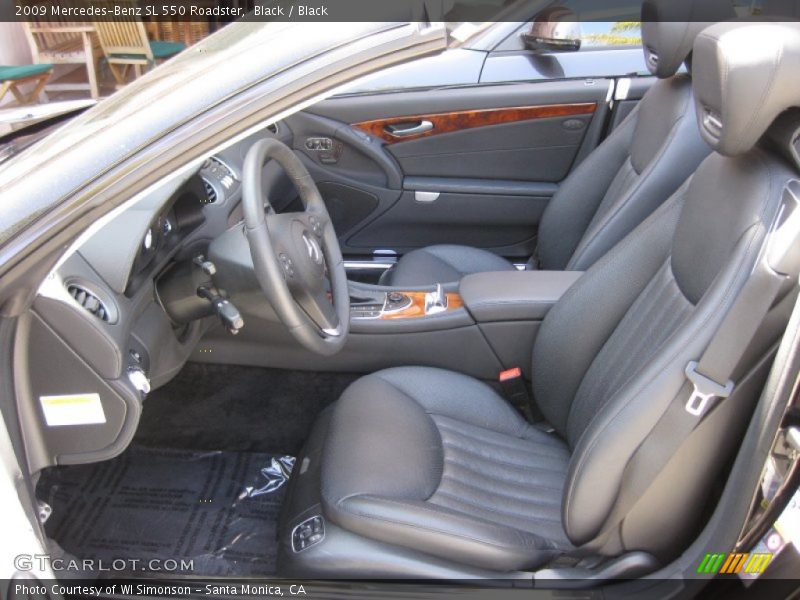 Black / Black 2009 Mercedes-Benz SL 550 Roadster