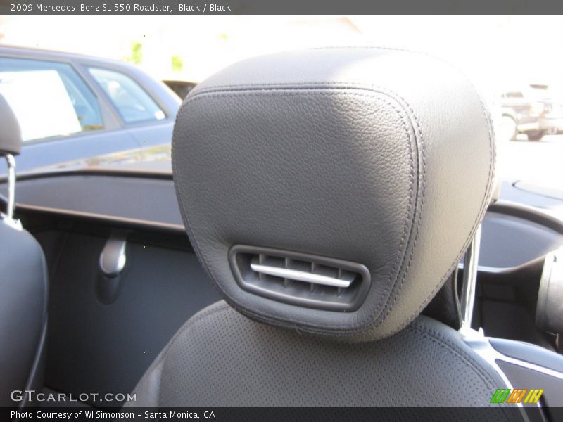 Black / Black 2009 Mercedes-Benz SL 550 Roadster
