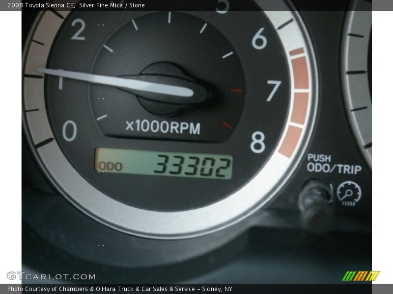 Silver Pine Mica / Stone 2008 Toyota Sienna CE