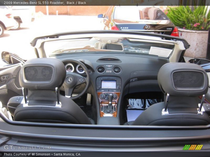 Black / Black 2009 Mercedes-Benz SL 550 Roadster