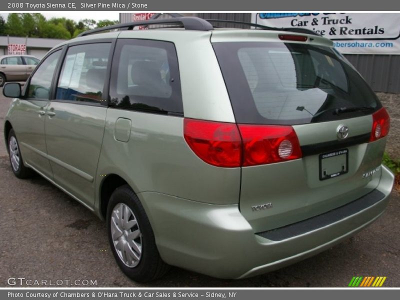 Silver Pine Mica / Stone 2008 Toyota Sienna CE