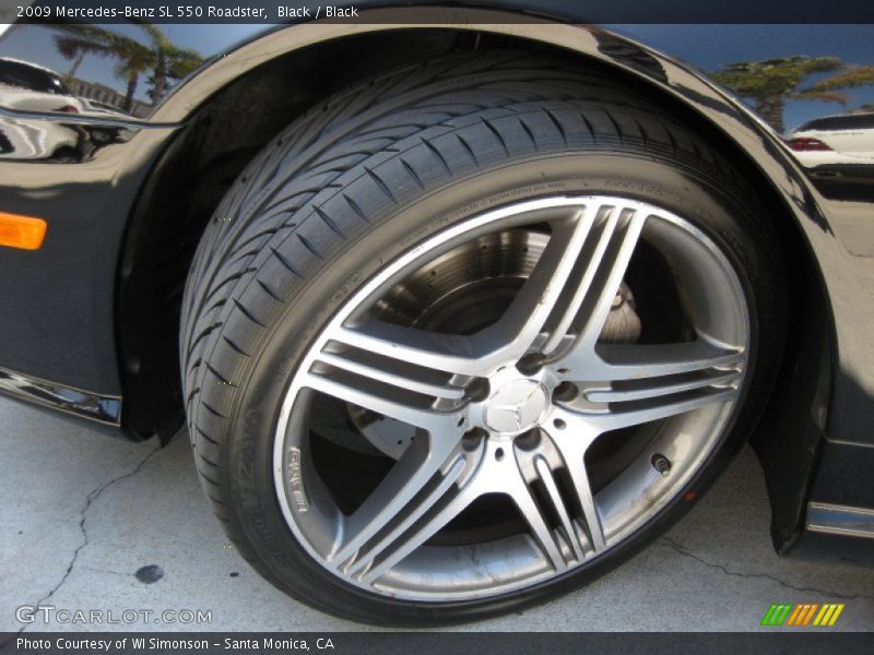 Black / Black 2009 Mercedes-Benz SL 550 Roadster