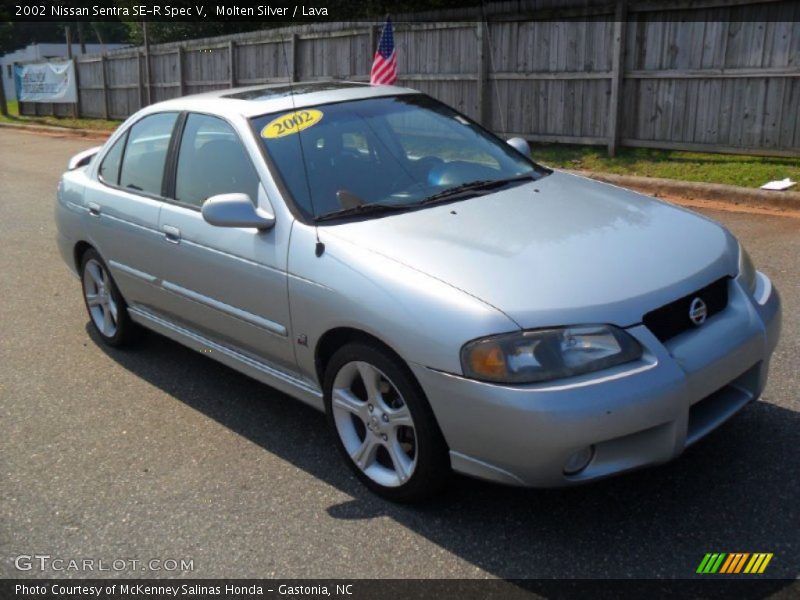 Molten Silver / Lava 2002 Nissan Sentra SE-R Spec V