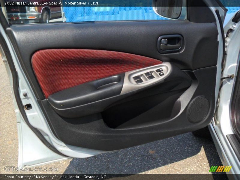 Molten Silver / Lava 2002 Nissan Sentra SE-R Spec V