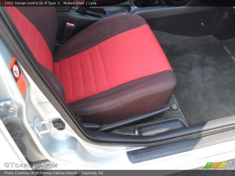 Molten Silver / Lava 2002 Nissan Sentra SE-R Spec V
