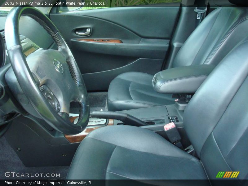 Satin White Pearl / Charcoal 2003 Nissan Altima 2.5 SL