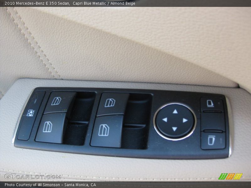 Capri Blue Metallic / Almond Beige 2010 Mercedes-Benz E 350 Sedan