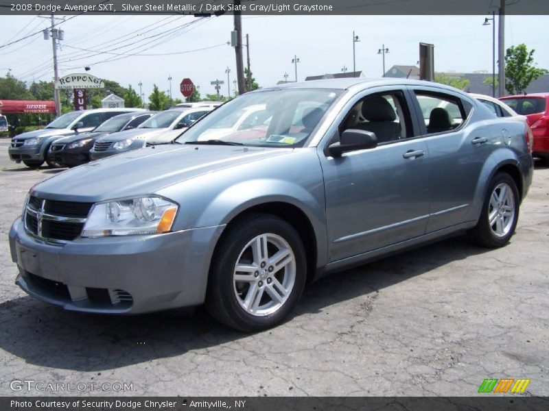 Silver Steel Metallic / Dark Slate Gray/Light Graystone 2008 Dodge Avenger SXT