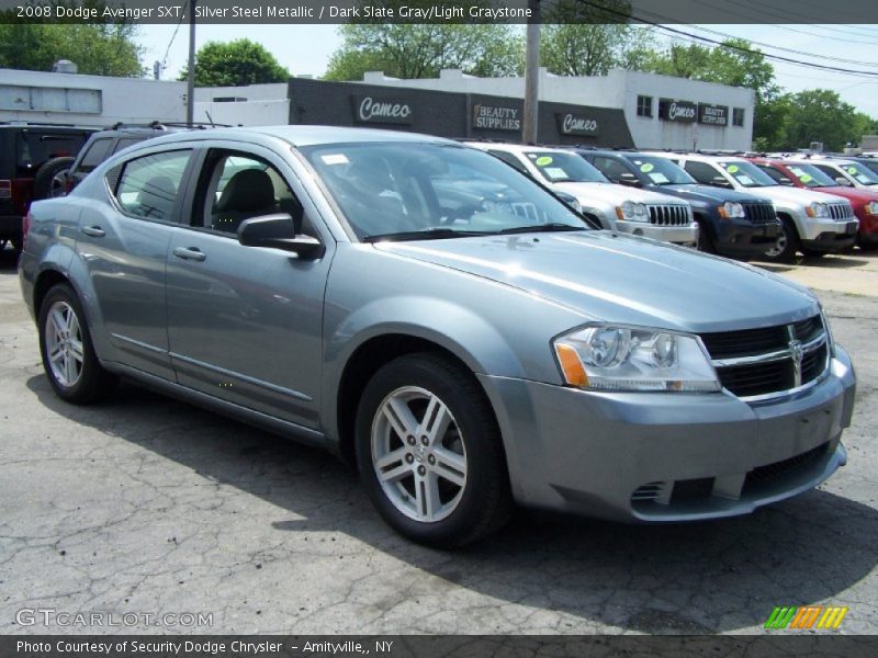 Silver Steel Metallic / Dark Slate Gray/Light Graystone 2008 Dodge Avenger SXT
