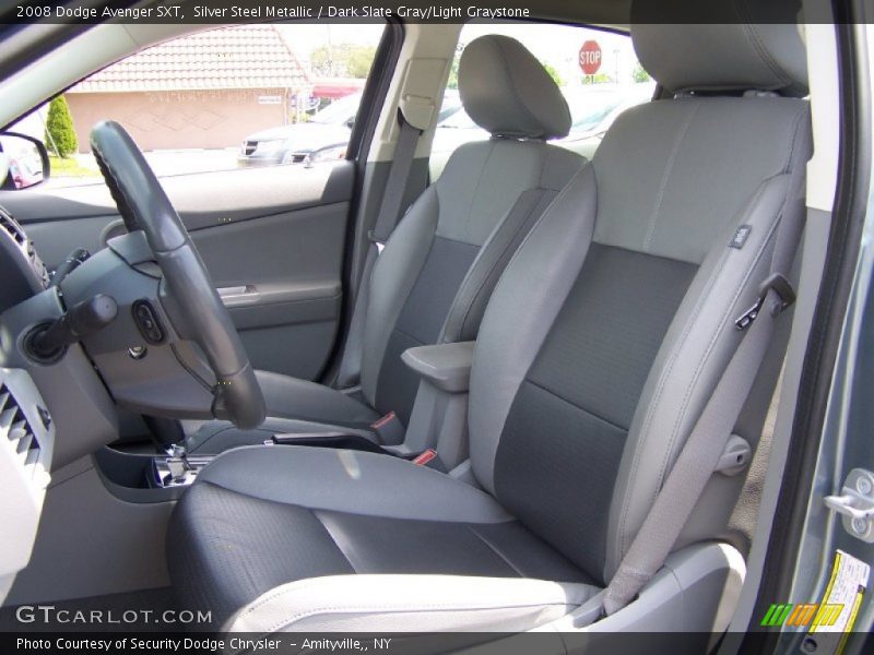 Silver Steel Metallic / Dark Slate Gray/Light Graystone 2008 Dodge Avenger SXT