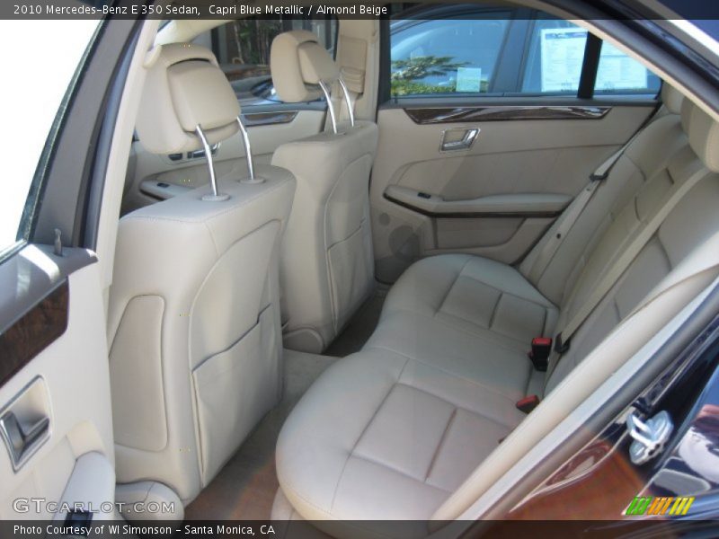 Capri Blue Metallic / Almond Beige 2010 Mercedes-Benz E 350 Sedan