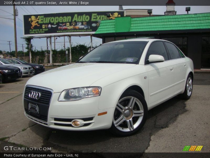 Arctic White / Beige 2006 Audi A4 2.0T quattro Sedan