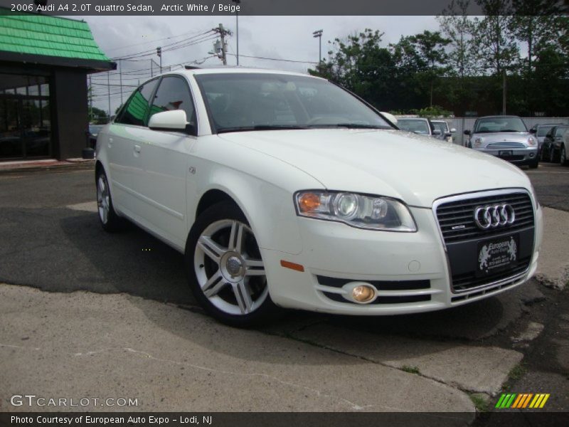 Arctic White / Beige 2006 Audi A4 2.0T quattro Sedan