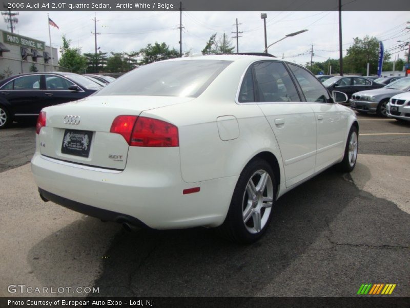 Arctic White / Beige 2006 Audi A4 2.0T quattro Sedan