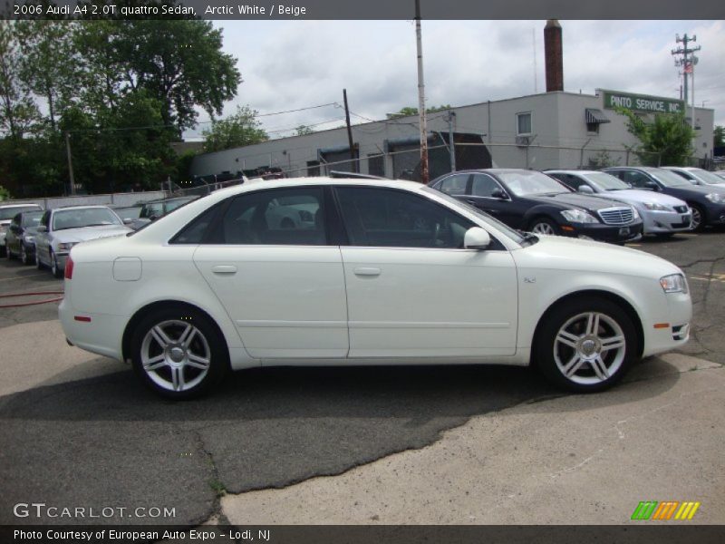 Arctic White / Beige 2006 Audi A4 2.0T quattro Sedan