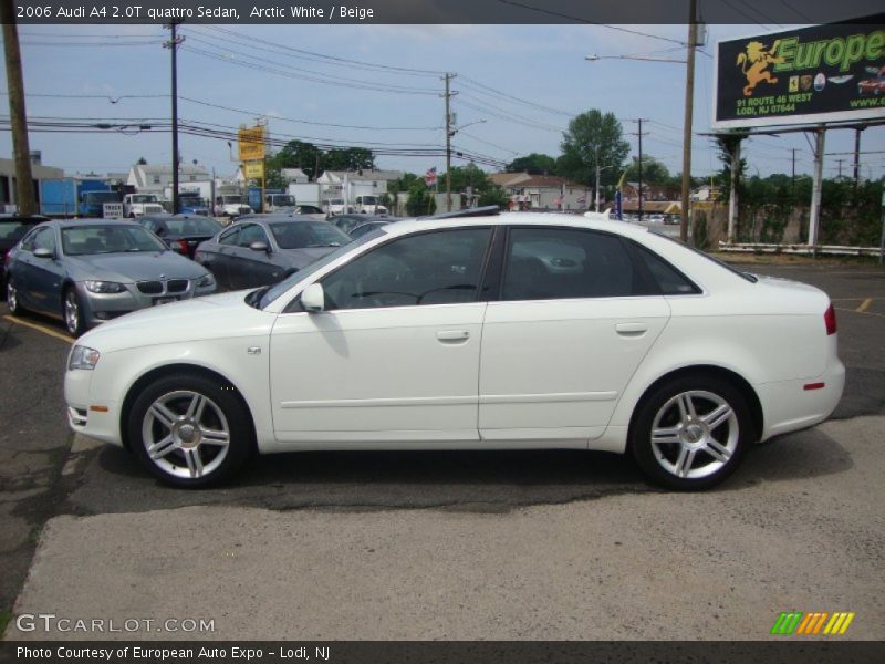 Arctic White / Beige 2006 Audi A4 2.0T quattro Sedan