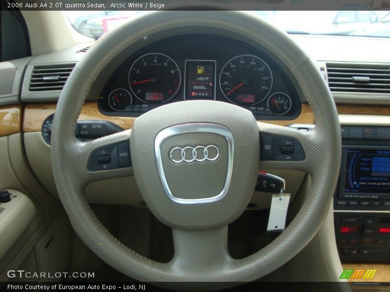 Arctic White / Beige 2006 Audi A4 2.0T quattro Sedan