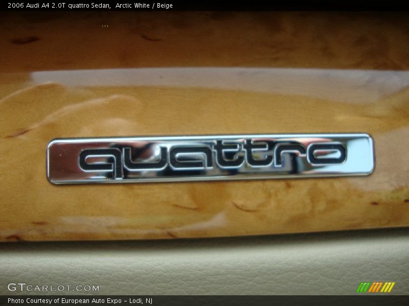 Arctic White / Beige 2006 Audi A4 2.0T quattro Sedan