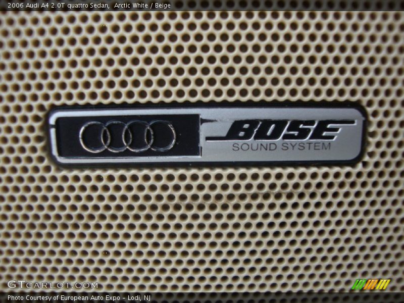 Arctic White / Beige 2006 Audi A4 2.0T quattro Sedan