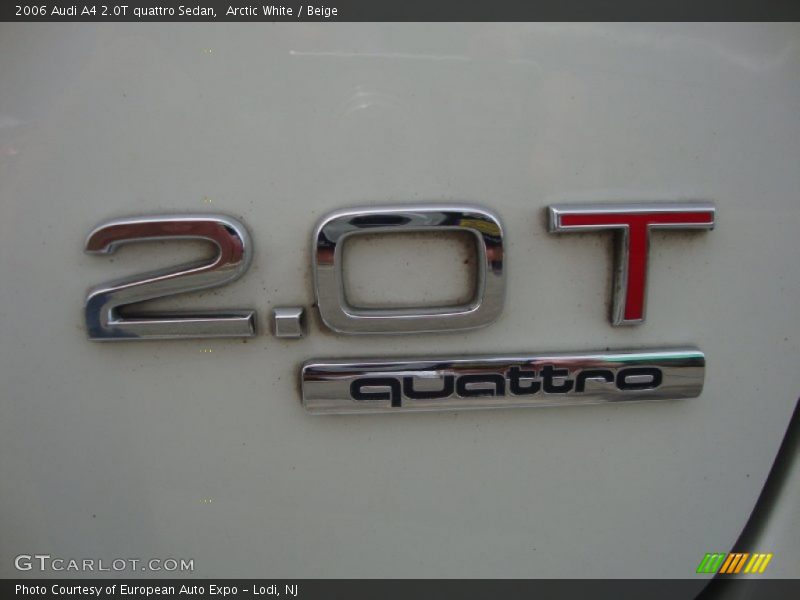 Arctic White / Beige 2006 Audi A4 2.0T quattro Sedan