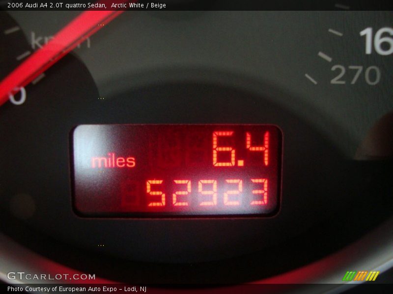 Arctic White / Beige 2006 Audi A4 2.0T quattro Sedan