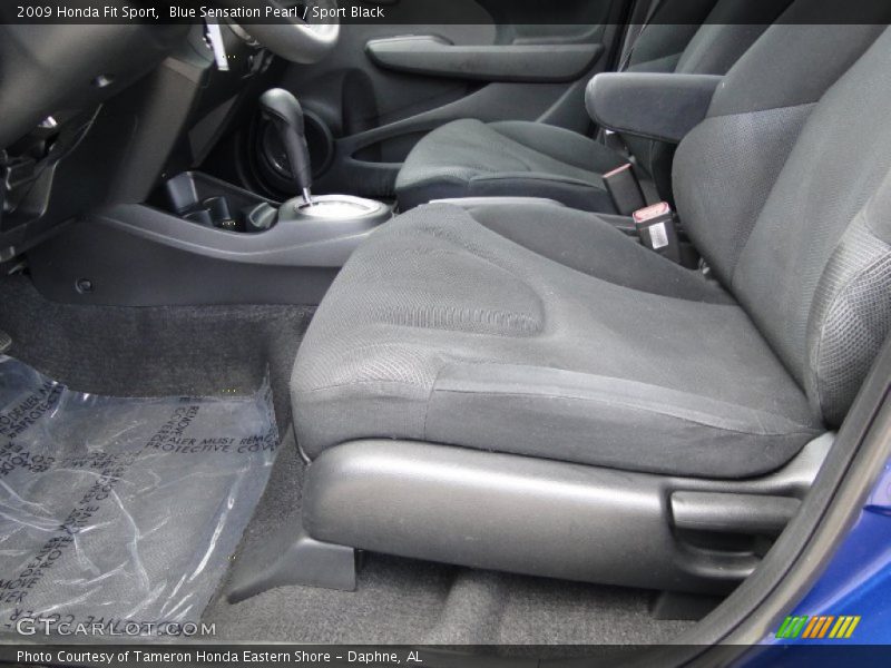 Blue Sensation Pearl / Sport Black 2009 Honda Fit Sport