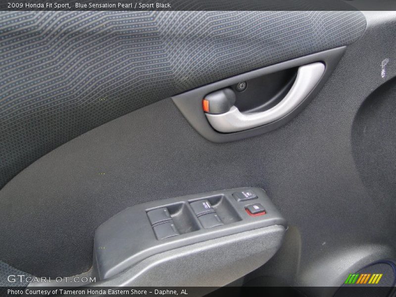 Blue Sensation Pearl / Sport Black 2009 Honda Fit Sport