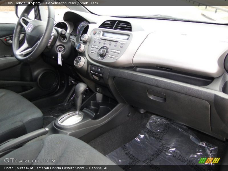 Blue Sensation Pearl / Sport Black 2009 Honda Fit Sport