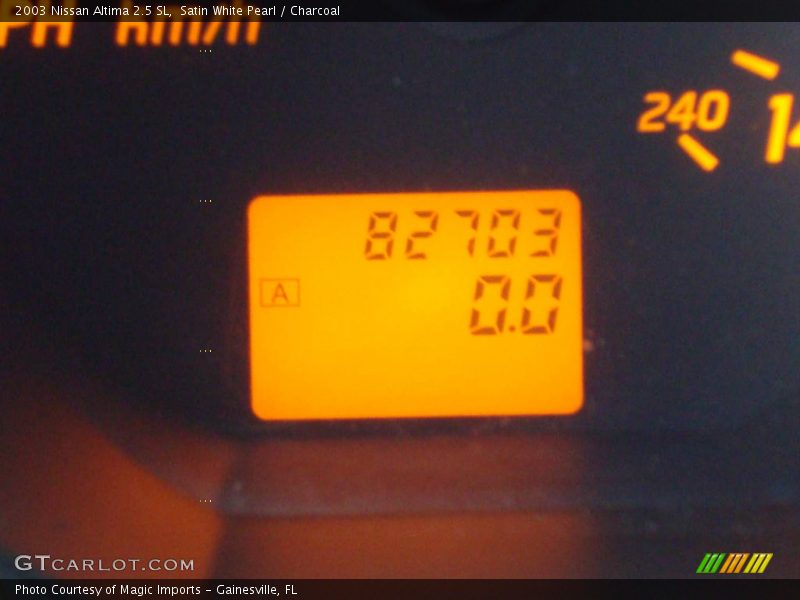 Satin White Pearl / Charcoal 2003 Nissan Altima 2.5 SL