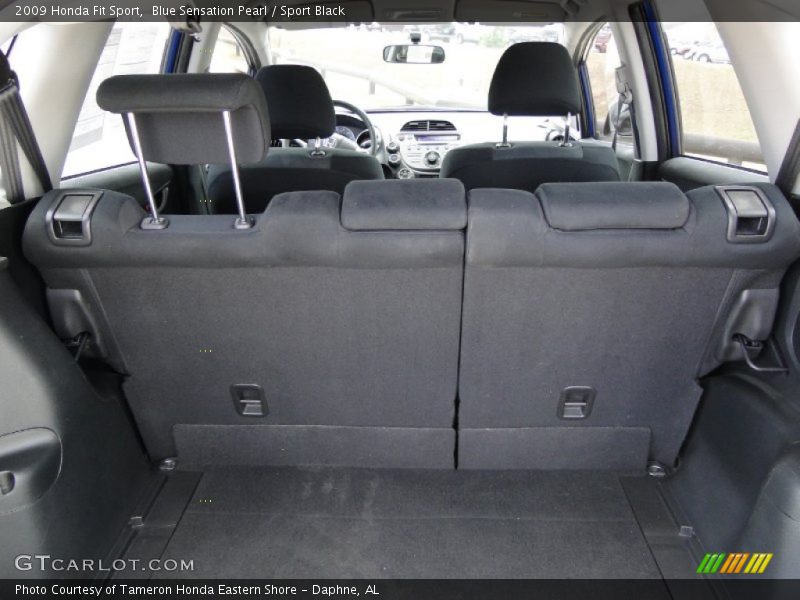 Blue Sensation Pearl / Sport Black 2009 Honda Fit Sport
