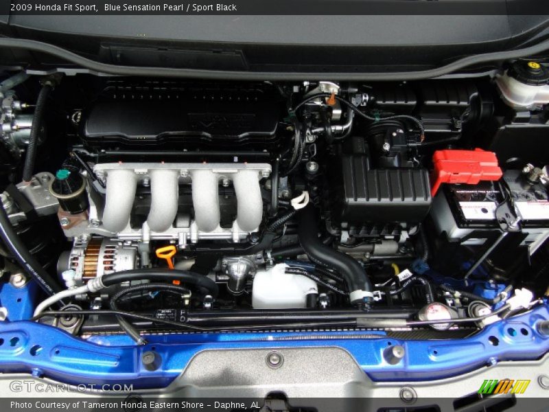 Blue Sensation Pearl / Sport Black 2009 Honda Fit Sport