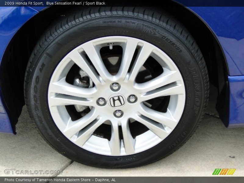 Blue Sensation Pearl / Sport Black 2009 Honda Fit Sport