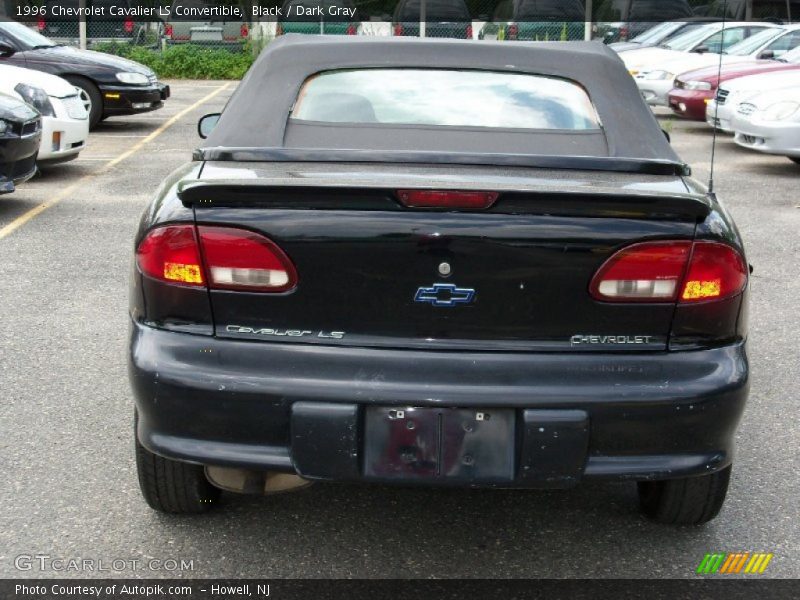 Black / Dark Gray 1996 Chevrolet Cavalier LS Convertible