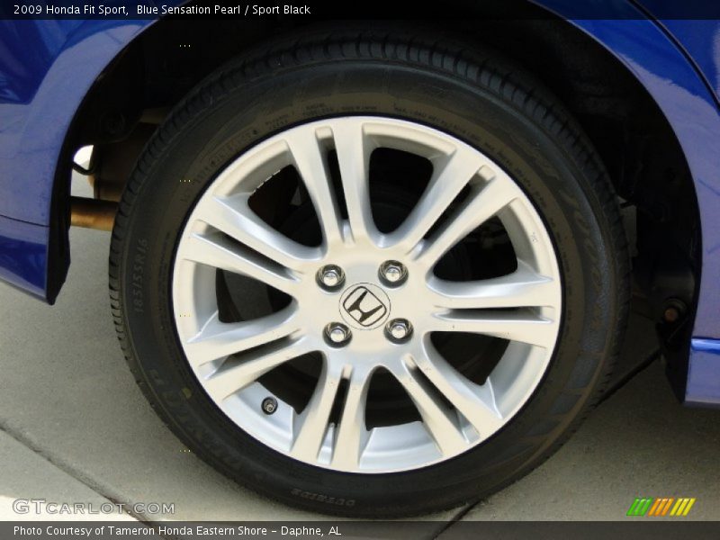 Blue Sensation Pearl / Sport Black 2009 Honda Fit Sport