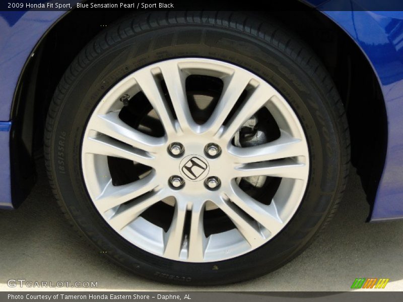 Blue Sensation Pearl / Sport Black 2009 Honda Fit Sport